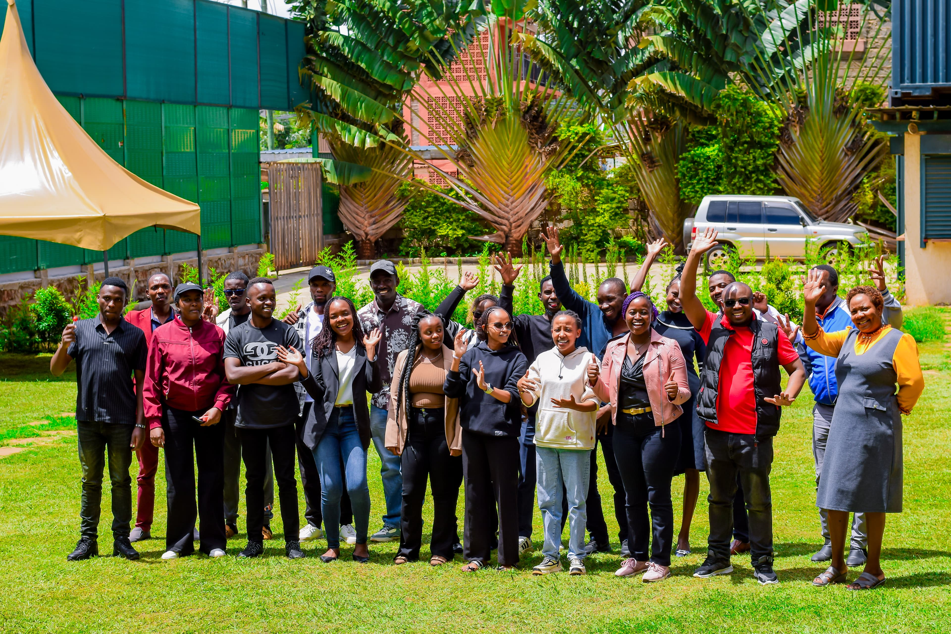 Participants working through an AI training exercise, photograph 10